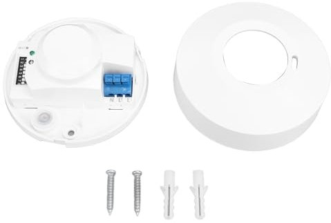 Interrupteur D'éclairage à Détecteur de Mouvement au Plafond, 1200 W 220 V-240 V, Interrupteur D'éclairage Automatique à Montage au Plafond à 360 pour Couloir D'hôtel, Escalier