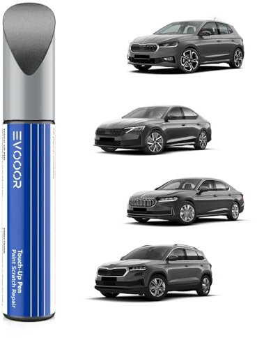 EVOOOR F6F6/ F7Y Metall Grau Metallic Autolack Nachbesserung für Skoda, Kratzer Reparatur für Auto, Schnelle & Einfache Lösung zur Reparatur