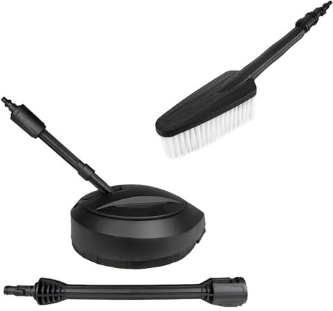 HYUNDAI Zubehör Set ST01 | bestehend aus Flächenreiniger, Waschbürste | passend für Hochdruckreiniger HPW1800CE, HPW2000CE, HPW2400CRE
