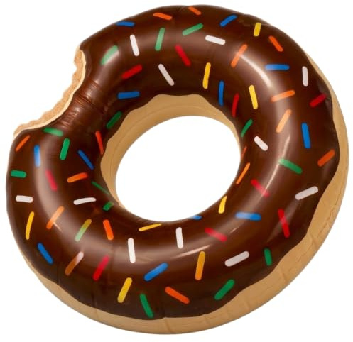 XXL Schwimmring oder Schwimmreifen in Donut-Form 120cm. Aufblasbares und Robustes Design für Spaß am Strand oder im Pool – ideal für Erwachsene.