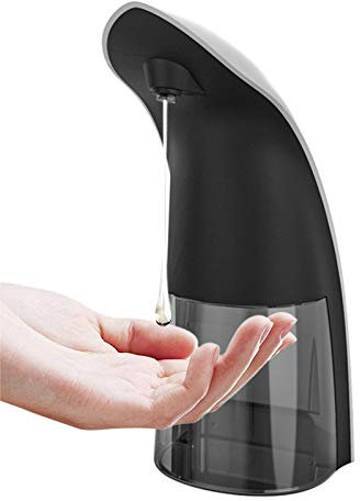 Dispensador automático de jabón de 330 ml, máquina desinfectante de manos sin contacto con sensor IR, impermeable, dispensador de jabón inteligente para baño, cocina