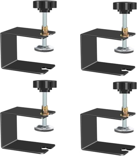 Abrazadera C,Abrazadera de tornillo,Abrazadera de viga,Soporte de sujeción,Abrazaderas de tornillo,Abrazaderas de sujeción,Pequeñas,Para montaje de cajones,Carpintería,Bricolaje,4 piezas