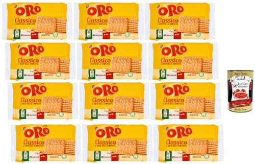 Italian Gourmet Bundle Butterkekse 12x 250g 3kg Vorratspackung + GRATIS Italian Gourmet Polpa – Knusprige Kekse Kaffee Tee Frühstück Kekse Großpackung Familienpackung Kekse Zum Dippen Kaffeekekse