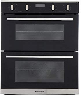 Rangemaster RMB7245BL/SS Electric Double Oven - Black & Stainless Steel