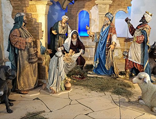 hansepuzzle 41268 - Krippe Puzzle 1000 Teile - Religion-Puzzle mit hochwertiger Aufbewahrung: Kartonbox und wiederverschließbarem Beutel - Format 60 × 46 cm