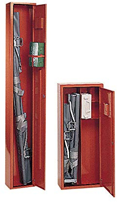 Sanitätsschrank Erste-Hilfe Stahl-Schrank für Krankentrage, DIN 13024-N, orange, 200x30x20cm