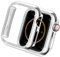 Yolovie Kompatibel für Apple Watch Hülle 42mm Series 3 2 1, Harter PC Bling Gehäuse mit glitzernden Strass-Steinen in Diamant Gestell Schutzhülle Stoßstange Frauen für iWatch (Silber)