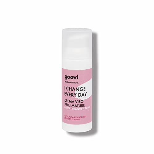 Goovi, I Change Every Day Gesichtscreme für reife Haut, spendet der Haut Feuchtigkeit und beugt Falten vor, antioxidative Wirkung, fettet nicht, 50 ml
