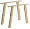 WOOOD Tablo 2er A-Tischbeine Eichenholz - 2 Stück / 1 Paar - Tischgestell Tablo Esstisch - 72x79x10 cm