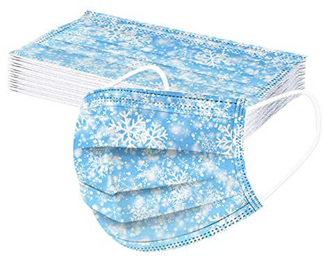 Herren Damen Bandanas Einweg 3-lagig Atmungsaktiv Erwachsene Outdoor Accessory mit Weihnachten Motiv Halstuch Lustige Multifunktionstuch A+++