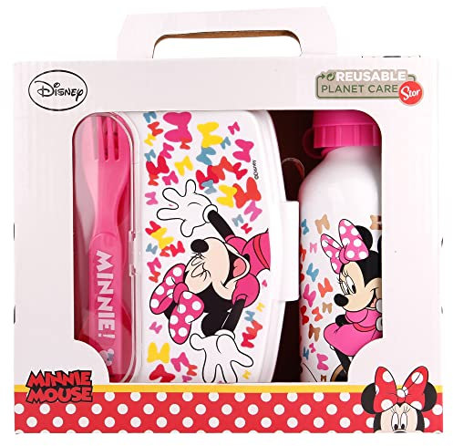 Stor8412497511938Urbano Regreso a la Escuela 4-Piezas Juego en Regalo Caja, Minnie Arcos Tan Atrevidos