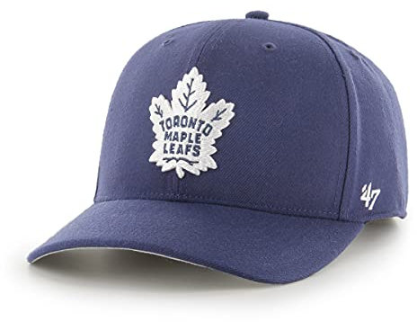 '47 NHL Toronto Maple Leafs Cold Zone MVP DP Unisex-Baseballkappe, Verstellbar, Hochwertiges, Maple Leaf Logo, Light Navy Blue