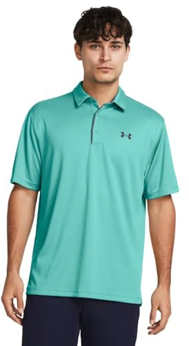 Under Armour Men's Tech Golf Polo, (957) Green Wave / / Pitch Gray, XXL