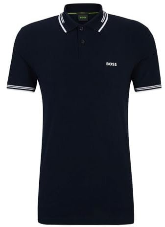BOSS Paul Polo Homme, Bleu Foncé 402, XL