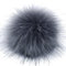 SYSUII 10 Stück 8cm Kunstfell Pompon Fellbommel Pompon Bommel für Mützen Beanies Fellbommel Fellpompon Künstlicher Haarball für Tasche Anhängern Schlüsselanhänger Dekoration Bekleidung Zubehör -grau@