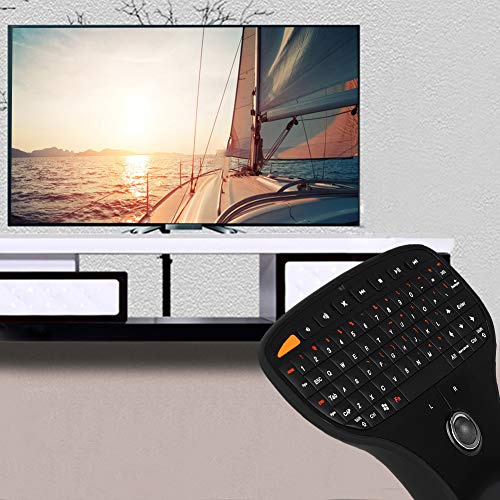 SatcOp USB-Taschentastatur, Ultraleichtes Design, Schlanke Mini-Funkmaus und -Tastatur, Mini-Funktastatur für TV/Computer für 7