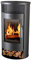 Poêle à bois ventilé avec bûcher 8,22kW Elide Eider