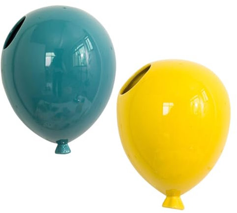 DECHOUS 2 Pezzi Palloncino In Ceramica Vaso Di Fiori Casa Vasi Di Piante Fioriera Gelato Palloncini Fioriera Da Parete In Ceramica Fioriera A Parete Fioriera Da Giardinaggio