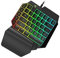 OSALADI Clavier Mécanique À Une Main Conception pour Gaucher Clavier Rvb Utilisation pour Jeux Et Ordinateur Compact Et Portable