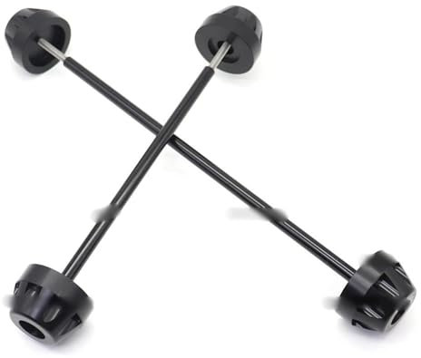 Schutzrahmen Hinten Vorderachse Gabel Crash Slider Für YAM-AHA YZF-R7 YZF R7 2021 Motorrad Rad Schutz YZFR7 YZF690 2022 POM CNC Zubehör Sturzpads (Farbe : Front Black)