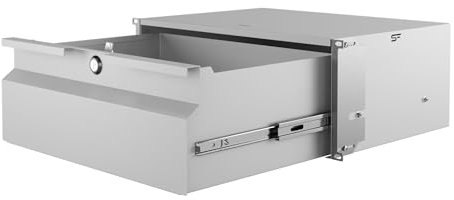 Stalflex Serveur Baie de Brassage 19 Pouces Tiroir 4U 320mm - Acier Robuste - Racks pour Ordinateur et Serveur - Rack Serveur Compatible avec Les armoires et Les Rails Rack