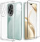 Cover Compatibile per Honor 200 Pro con 1 Pellicola Vetro Temperato, Morbido Silicone ed Antiurto Protettivo Bumper TPU Gel Smartphone Custodia Case - Trasparente