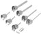 7Pcs Angled Heat Guns Nozzle Hot Air Guns Stainless Steel Air Nozzles for Reballing Rework Adapter