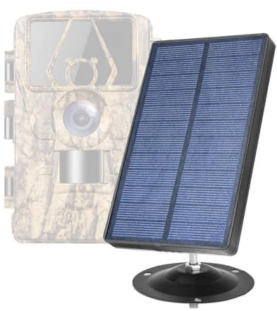 LMHOME Solarpanel für Wildkamera 6V 1800mAh Wiederaufladbarer Akku, Jagdzubehör für Wildtierkamera, für Nachtsichtkamera von 6V
