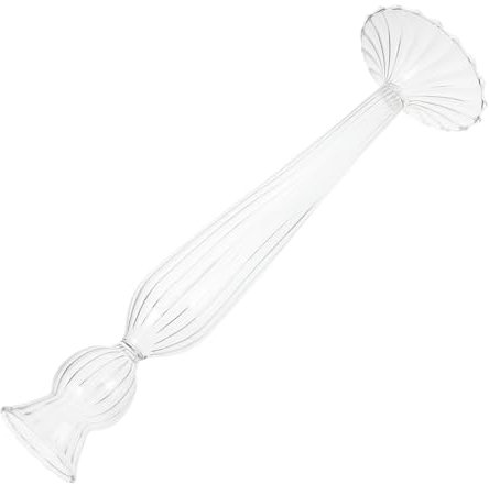 Zerodeko Candelabro De Cristal De Lujo Candelabro Cónico Centro De Mesa Decorativo para Comedor
