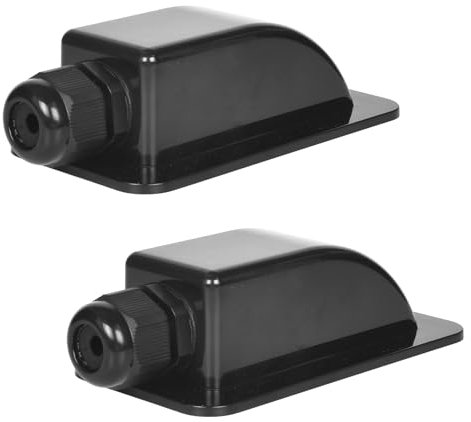 Qualità Superiore Passacavo per Tetto, 1 Via, Impermeabile IP68, Resistenti Agli Agenti Atmosferici, Ideali per Camper, Caravan, Barche Solari, 2 Pezzi, Nero