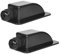 2 Pack IP68 Solar Cable Gland Entry, UV Resistant ABS Construction, Ideal for RVs, Caravans, and Marine Solar Panel Installations, Black