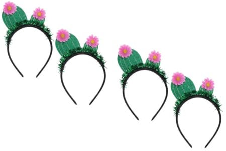 IWOWHERO 4stücke Teiliges Kaktus-haarband Für Partys Kreatives Und Attraktives Haaraccessoire Für Frauen Für Geburtstagsfeiern Hochzeiten Und Festliche Anlässe