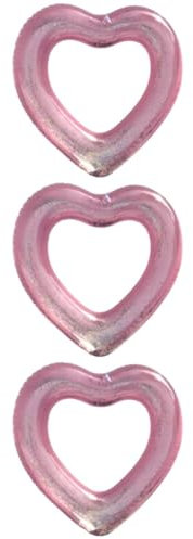 Toyvian 3st Schwimmring Mit Herz-Pailletten Schwimmer Ballon Schwimmen Flaches Planschbecken Kinderschwimmbad Transportables Schwimmbecken Karikatur Haustier Luftmatratze Planke PVC