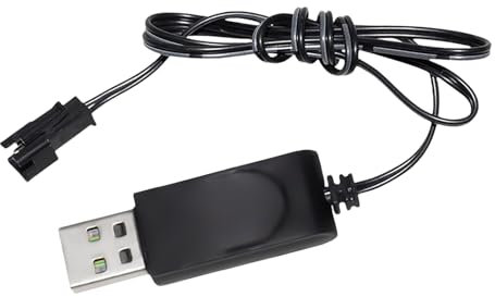 FROMCEO Intelligent 3.7V Lithium Batteries Charging Wire USB Charging Cable Multi Head Output For Remote Control Devices Black