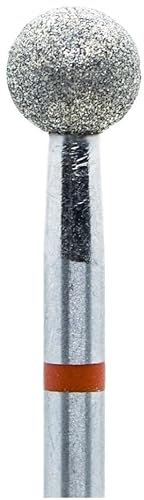 Fresa manicura – 2,3 mm – Bola – Color rojo – Diamante