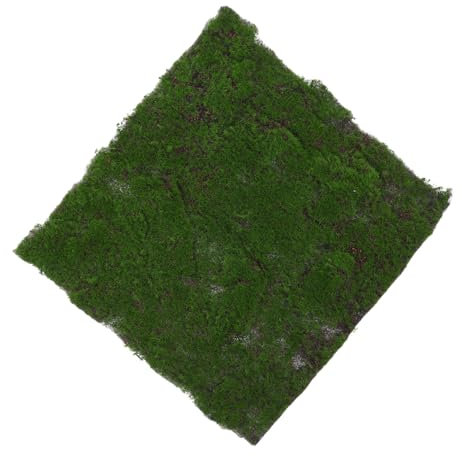 UKCOCO Simulierter Moosrasen Fake Gras Decor grüne Wand Legeunterlagen für Hühner Rasenfläche für Hundetöpfchen Kunstrasen Fußball Tischläufer gefälschte Grasmatte Tuften
