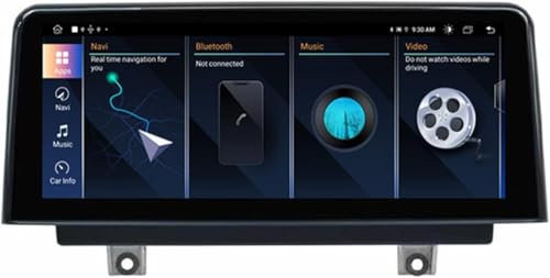 Genérico Radio estéreo Android 14 de 10,25 y 2 DIN para BMW F20 F21 Serie 1 y 2 (2011-2016): Bluetooth, Pantalla táctil, Control por Voz, CarPlay, Wi-Fi, Control en el Volante, USB, GPS