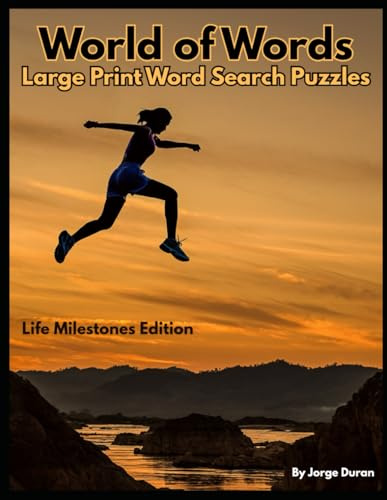 World of Words: Large Print Word Search Puzzles - Life Milestones