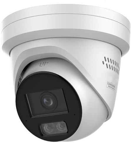 Koiron 4K 8MP DS-2CD2387G3-LIS2UY/SL PoE Turret IP Camera Smart Hybrid Light, Full Color 3.0, 2-Way Talk, Scene-Adaptive WDR, Audible and Visual Alarm, DS-2CD2387G2-LSU/SL Upgrade Model 2.8mm Lens