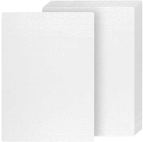CHUENKUK 10 Sätze Sublimationspuzzle, je Set 300 Stück 39,3x28x0,15cm Blanko-Puzzle Druckpuzzle, für DIY Personalisierung