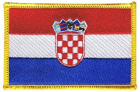 Flaggenfritze Flaggen Aufnäher Kroatien Fahne Patch + gratis Aufkleber