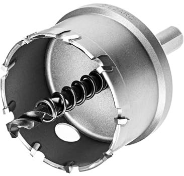 EZARC CHS-25M - Fresa a tazza per metallo spesso, taglio profondo per acciaio inossidabile, tubi metallici e materiale duro, CHS-25M 54mm