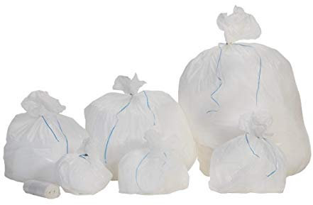 Sac 10 litres blanc 10µ - carton de 1000 - PROM HD010WR007