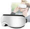 Augenmassagegerät Tragbar Elektrische Augen massager gerät Eye Massager Shiatsu Augen Massagegerät Augenmassage Augenmaske mit Wärme/Bluetooth Musik/Luftdruck/Vibration Funktion (weiß)