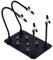 Magnetic Helping Hand, Soldering Helping Hands, 4 PCB Pillars Circuit Board Holder with Flexible Metal Arms Heavy Duty Base Electronic Repair Tool