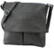 SH Leder Echtleder Umhängetasche Schultertasche Crossover aus Gernarbt Rindleder 26x25cm Kim G182 (Dunkel Grau)