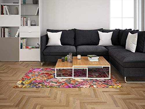 Oedim Fliesenmosaik Teppichboden PVC Zimmer | 95 cm x 200 cm | PVC Teppich | Vinylböden | Sintasol Boden | Dekorationsgegenstände Zimmer