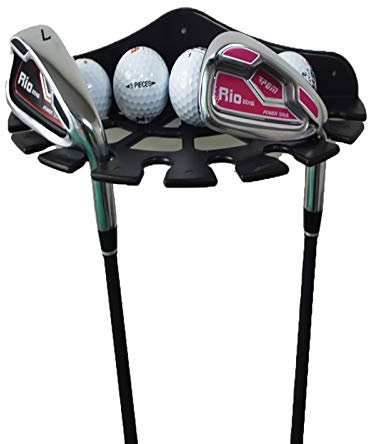 Pmsanzay Golfschläger-Organizer und Golfball-Vitrine, Golfball-Halterung, Halterung zur Wandmontage, perfekt zur Aufbewahrung und Organisation Ihrer Golfausrüstung
