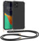 kwmobile Necklace Case kompatibel mit Apple iPhone 11 Hülle - Silikon Cover mit Handykette - Band Handyhülle Transparent Schwarz