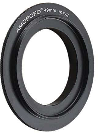 Micro 4/3 to 49mm Retroadapter/49mm-M4/3 Makro Umkehrring Ring,Kompatibilität Micro Four Thirds 4/3 Kamera,GX1 GF2 G1 GF1 G10,OM-D E-M10 II,Pen-F E-PM2 E-PL2,für Makroaufnahmen